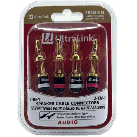 Ultralink ULSC2 2-in-1 Premium Speaker Cable Connectors