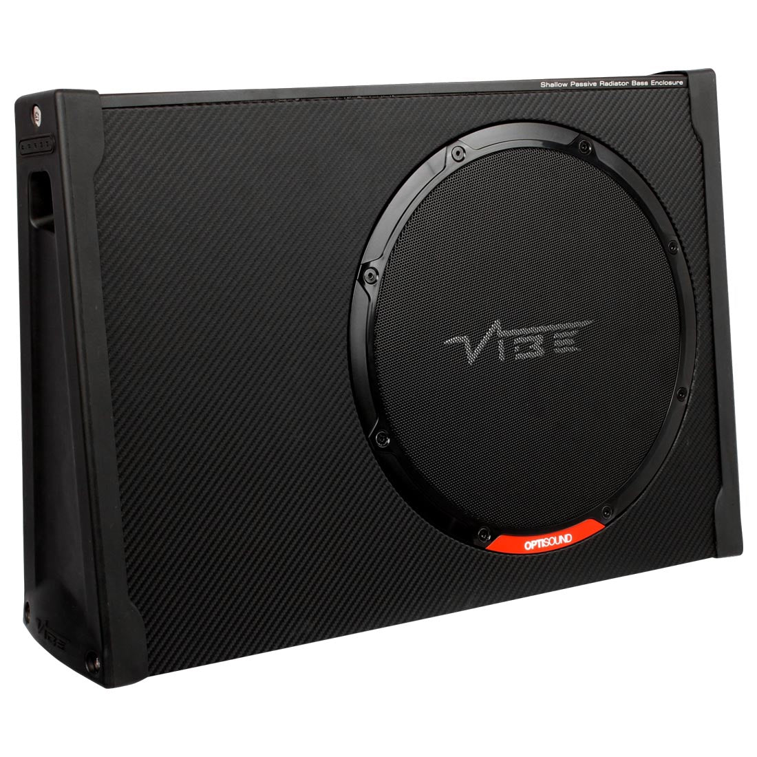 Vibe Audio BAT12S-V0 Black Air Slimline 12" Passive Loaded Subwoofer Enclosure