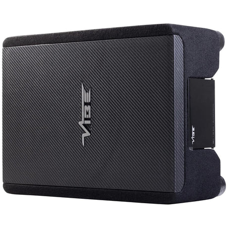 Vibe Audio BA10ASQ-V4 Black Air 10" Shallow Active Loaded Subwoofer Enclosure - Each (BA10ASQV4)