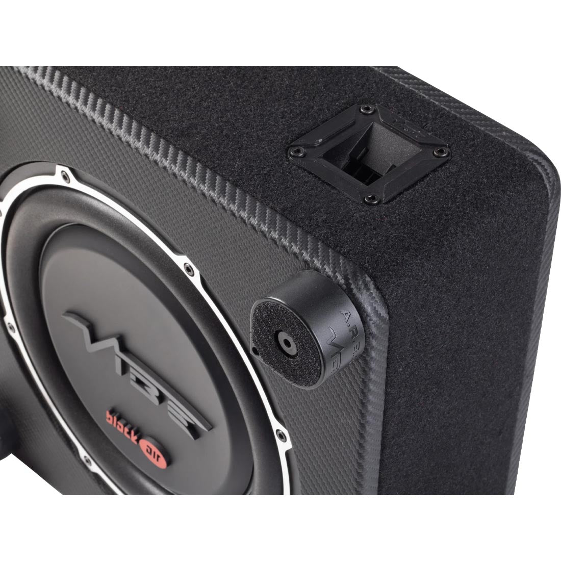 Vibe Audio BASB10-V4 Black Air 10" Shallow Active Loaded Subwoofer Enclosure - Each (BASB10V4)