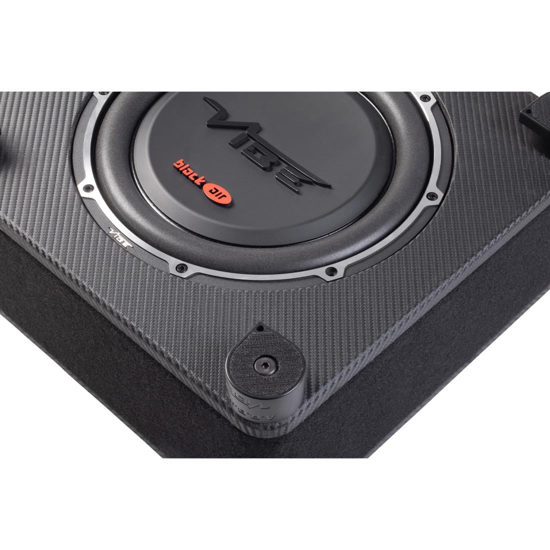 Vibe Audio BASB10-V4 Black Air 10" Shallow Active Loaded Subwoofer Enclosure - Each (BASB10V4)