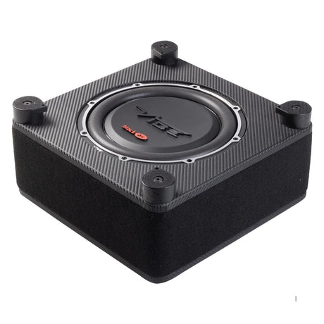 Vibe Audio BASB10-V4 Black Air 10" Shallow Active Loaded Subwoofer Enclosure - Each (BASB10V4)