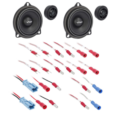 Vibe Optisound OS-BMW4V4 OEM 4" Front Door Component Speaker System for Select BMWs