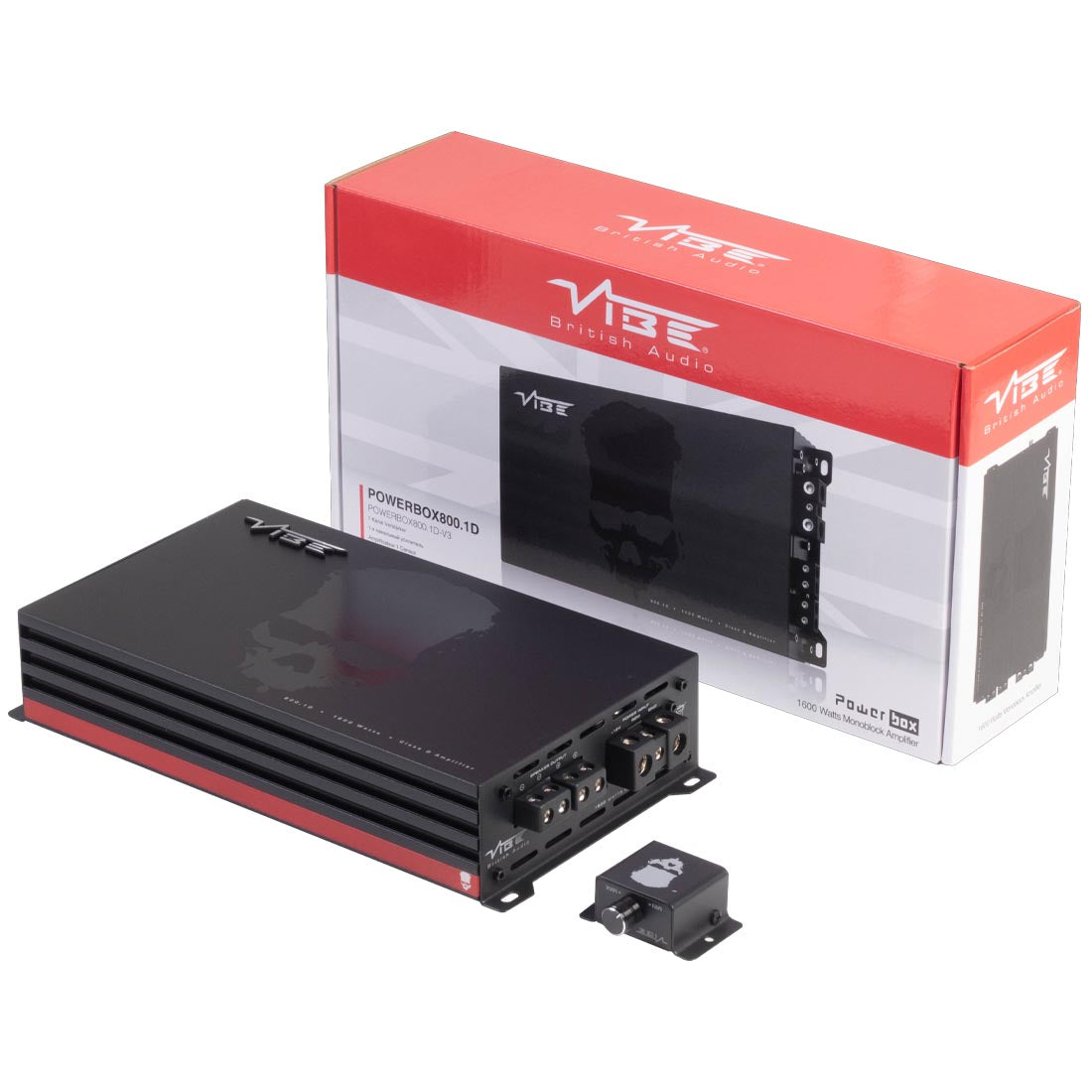 Vibe PB800.1D-V3 Class D Mono Car Amplifier (PB8001DV3)