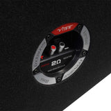 Vibe Audio SLICKMIT12T-V3 12" Dual Loaded Passive Bass Subwoofer Enclosure (SLICKMIT12TV3)