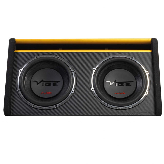 Vibe Audio SLICKMIT12T-V3 12" Dual Loaded Passive Bass Subwoofer Enclosure (SLICKMIT12TV3)