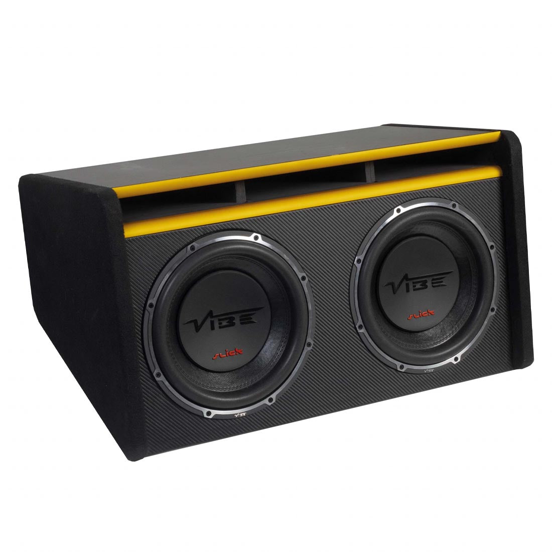Vibe Audio SLICKMIT12T-V3 12" Dual Loaded Passive Bass Subwoofer Enclosure (SLICKMIT12TV3)