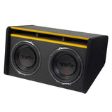 Vibe Audio SLICKMIT12T-V3 12" Dual Loaded Passive Bass Subwoofer Enclosure (SLICKMIT12TV3)