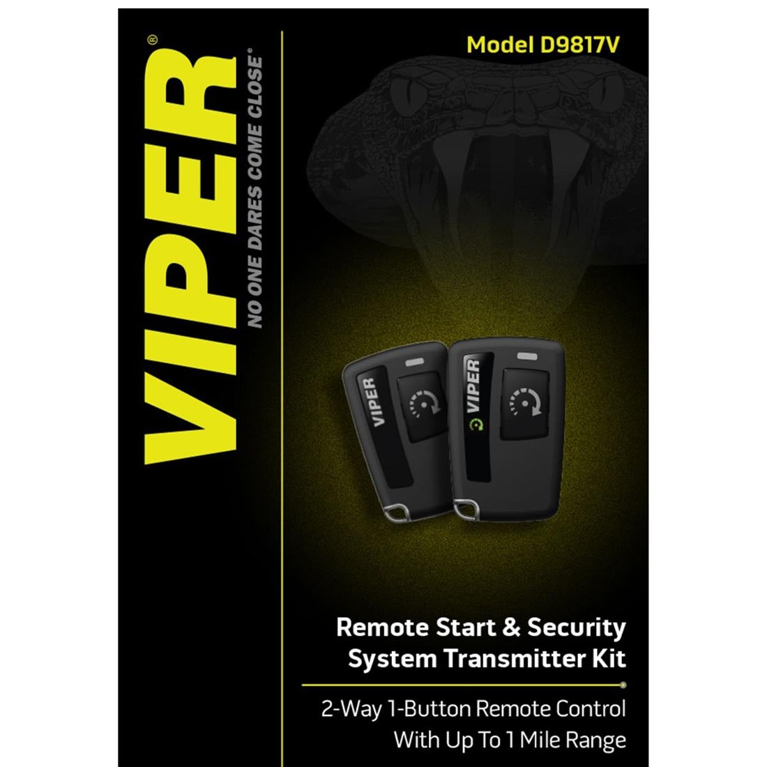 Viper D9817V 2-Way 1-Button Replacement Remote Start & Security System Transmitter Kit