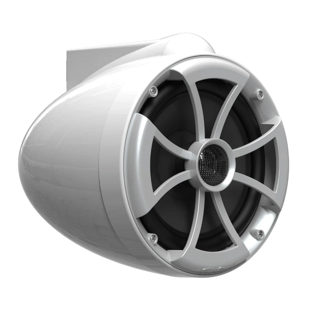 Wet Sounds ICON8W-SCV2 8" Marine Speakers with Swivel Clamp - White - Pair