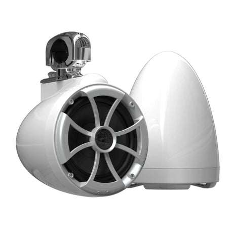 Wet Sounds ICON8W-SCV2 8" Marine Speakers with Swivel Clamp - White - Pair