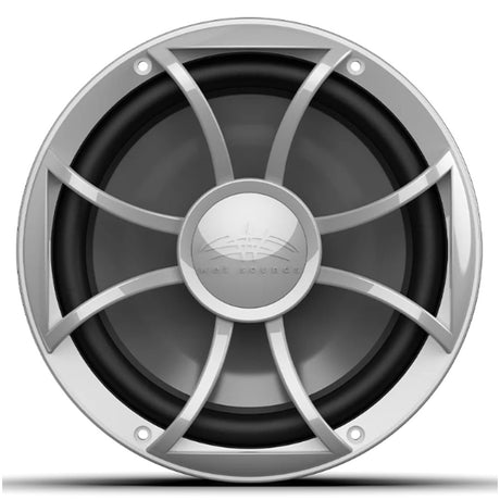 Wet Sounds RECON10FA-S 10" 4-Ohm Freeair Marine Subwoofer with Silver Grilles - Each