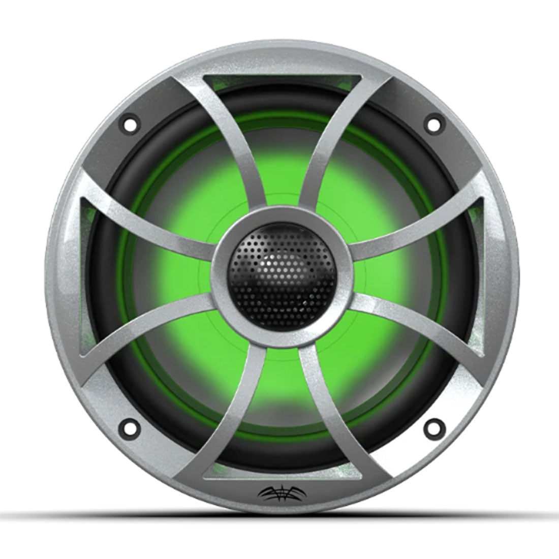 Wet Sounds RECON6-SRGB 6.5" RGB Marine Speakers with Silver Grilles - Black - Pair