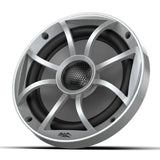 Wet Sounds RECON6-SRGB 6.5" RGB Marine Speakers with Silver Grilles - Black - Pair