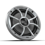 Wet Sounds RECON6-SRGB 6.5" RGB Marine Speakers with Silver Grilles - Black - Pair