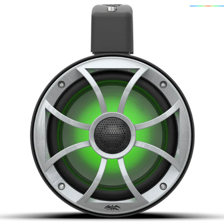 Wet Sounds RECON6POD-B 6.5" Marine Speakers with RBG LED Lights  - Black - Pair