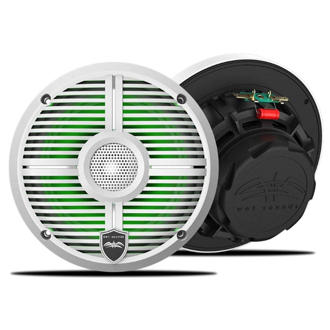 Wet Sounds RECON6XW-WRGB 6.5" Marine Speakers with RBG LED Lights - White - Pair