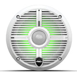 Wet Sounds RECON6XW-WRGB 6.5" Marine Speakers with RBG LED Lights - White - Pair