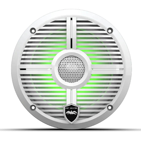 Wet Sounds RECON6XW-WRGB 6.5" Marine Speakers with RBG LED Lights - White - Pair