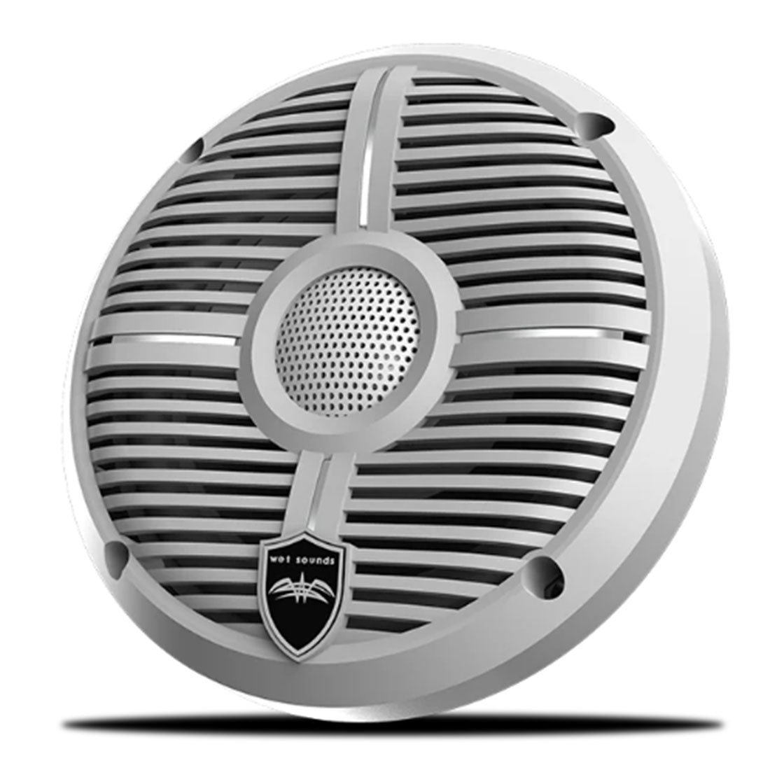 Wet Sounds RECON6XW-WRGB 6.5" Marine Speakers with RBG LED Lights - White - Pair
