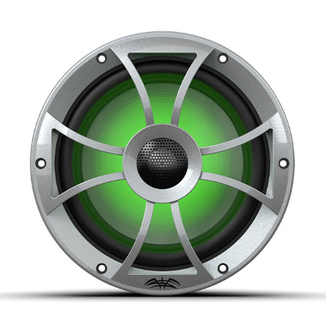 Wet Sounds RECON8-SRGB 8" Marine RGB Speakers with Silver Grilles - Pair