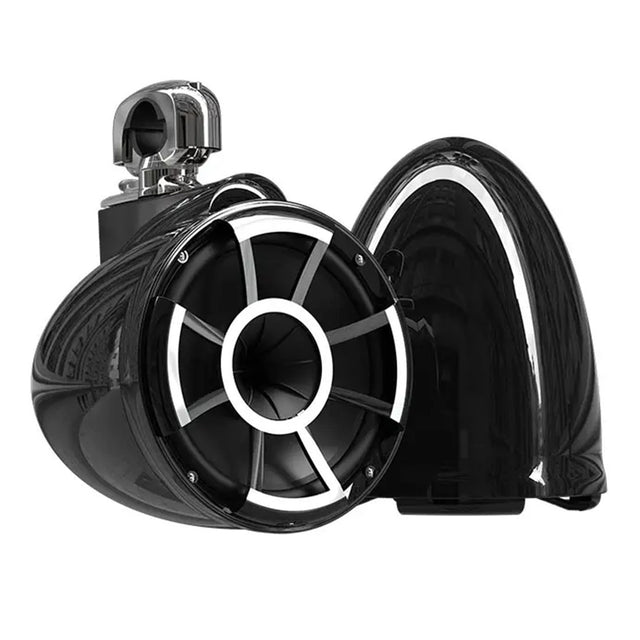 Wet Sounds REV10B-SCV2 10" Marine Speakers with Swivel Clamp - Black - Pair