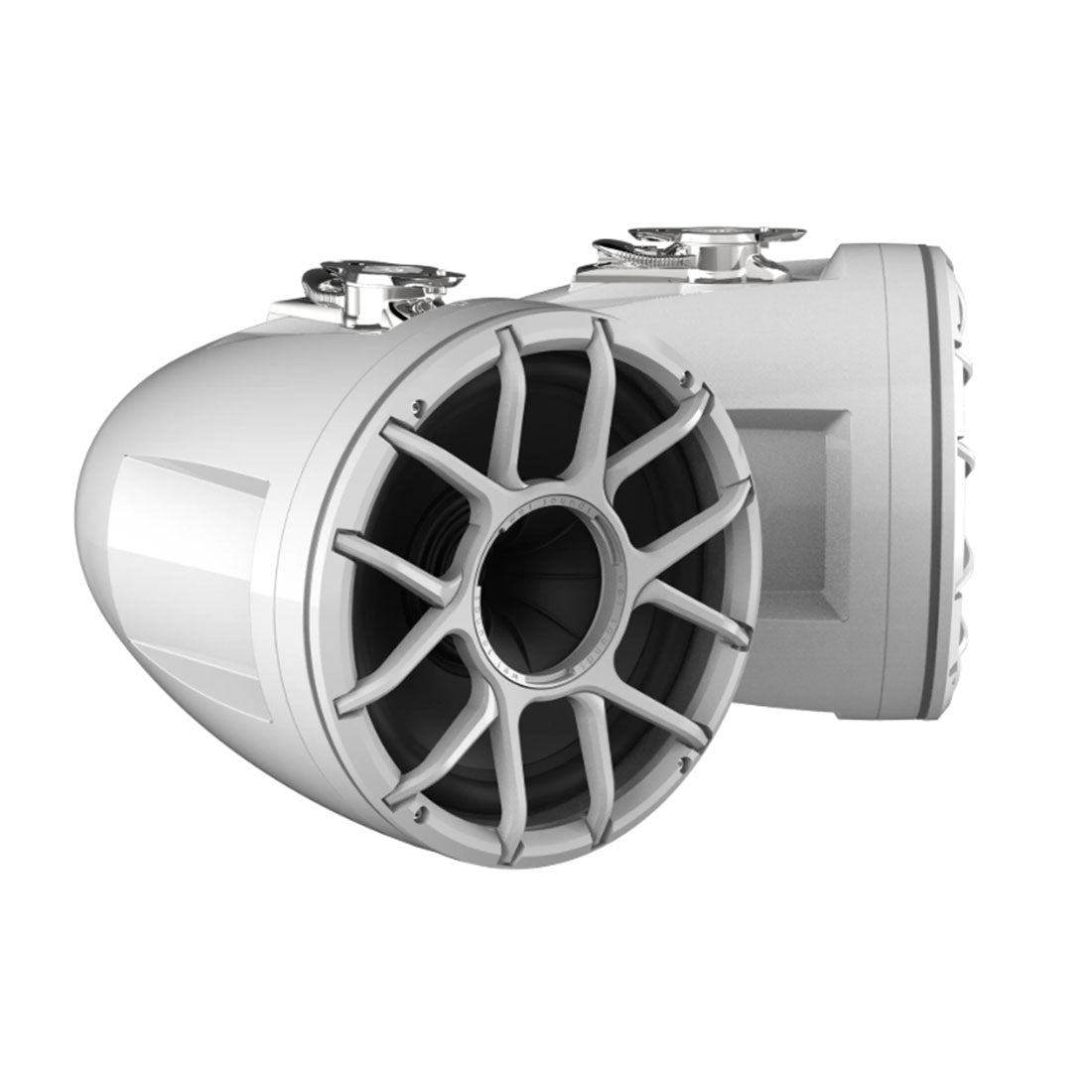 Wet Sounds REV10HD-W 10" Marine Tower Speakers with RBG LED Lights - White - Pair