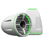 Wet Sounds REV10HD-W 10" Marine Tower Speakers with RBG LED Lights - White - Pair