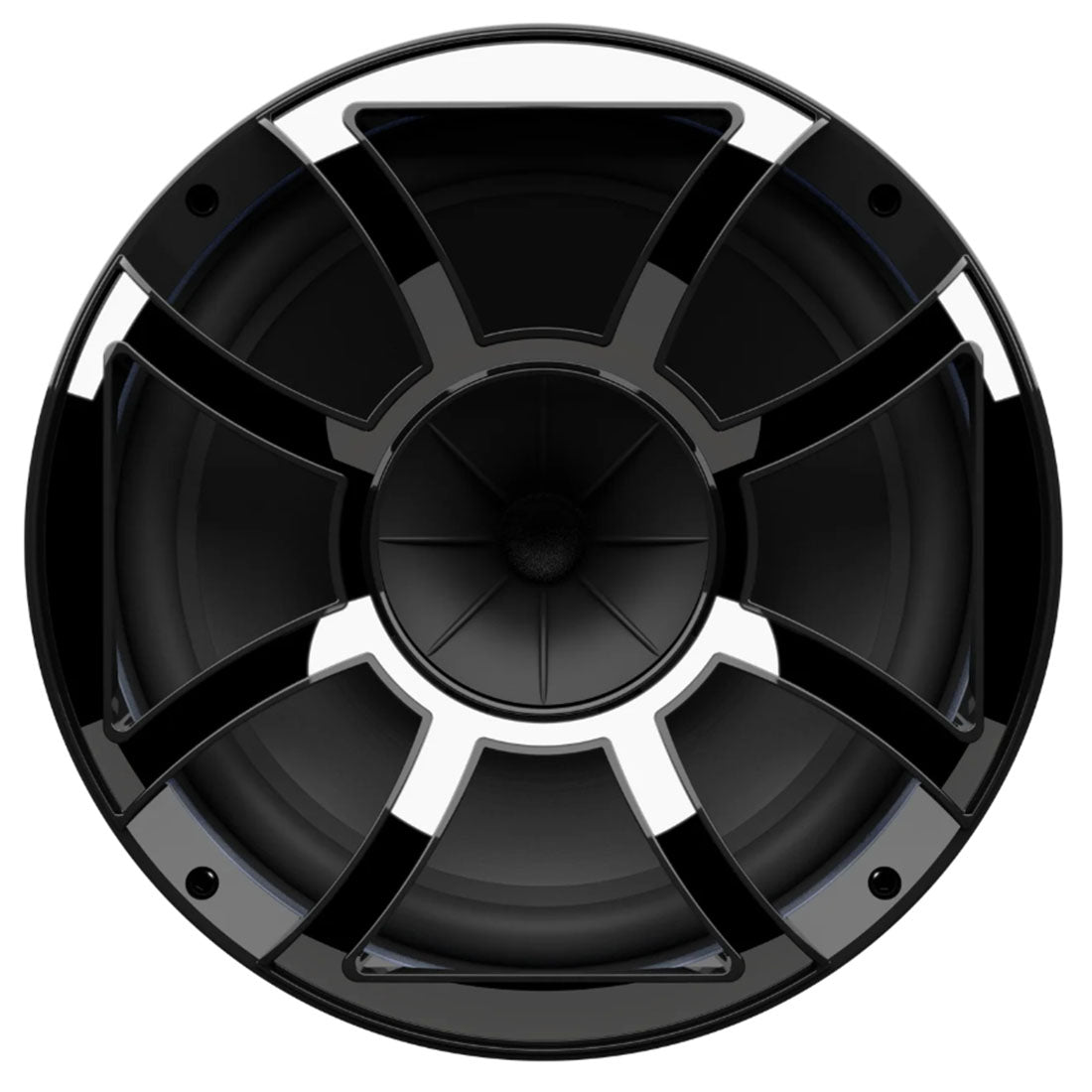 Wet Sounds REV12HD-B 12" Marine Tower Speakers with RBG LED Lights - Black - Pair