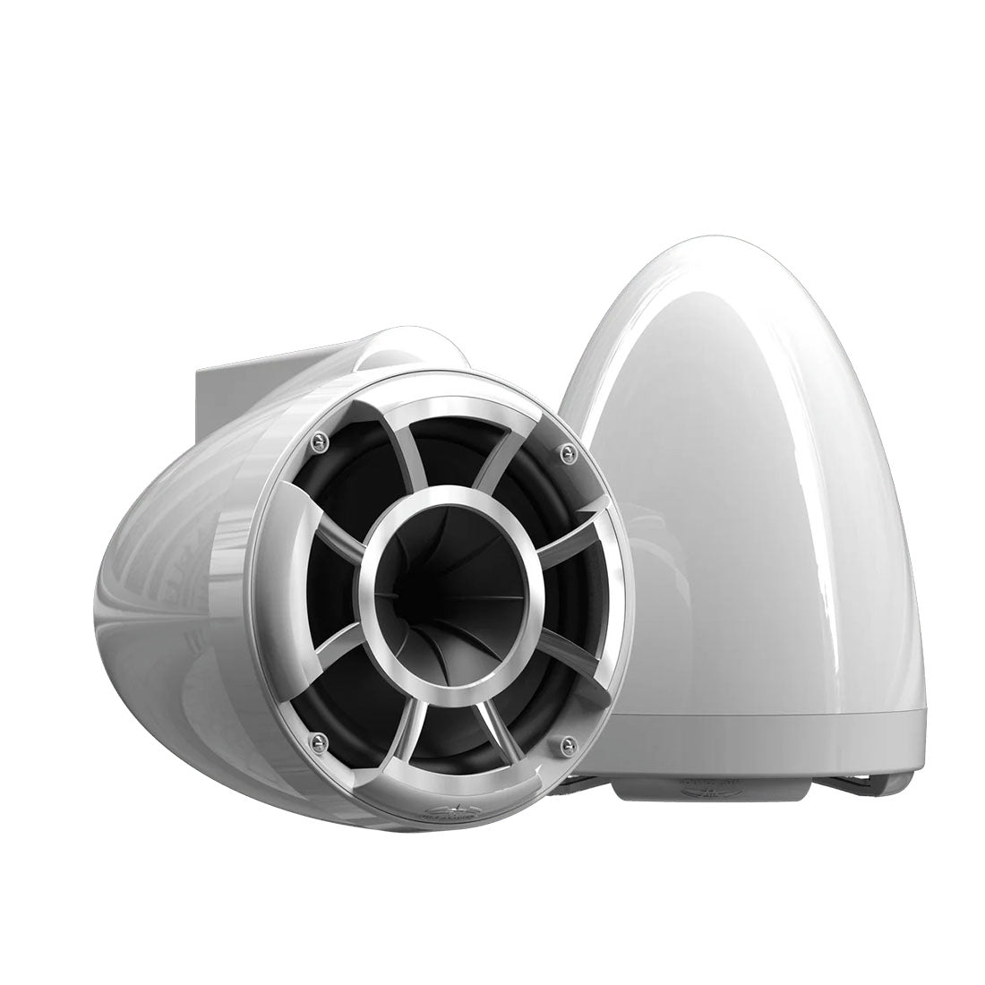 Wet Sounds REV8W-SCV2 8" Marine Tower Speakers with Swivel Clamp - White - Pair