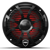 Wet Sounds REVO6-SW-BV3 6.5" Marine Speakers with RBG Lights - Black - Pair