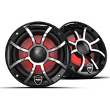 Wet Sounds REVO6-XS-B-SSV3 6.5" Marine Speakers with RBG Lights - Black - Pair