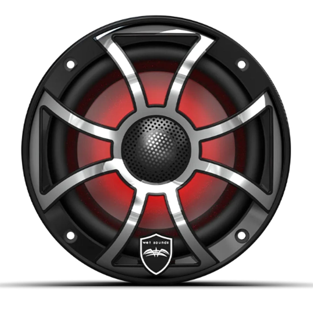 Wet Sounds REVO6-XS-B-SSV3 6.5" Marine Speakers with RBG Lights - Black - Pair