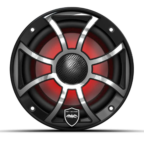 Wet Sounds REVO6-XS-B-SSV3 6.5" Marine Speakers with RBG Lights - Black - Pair