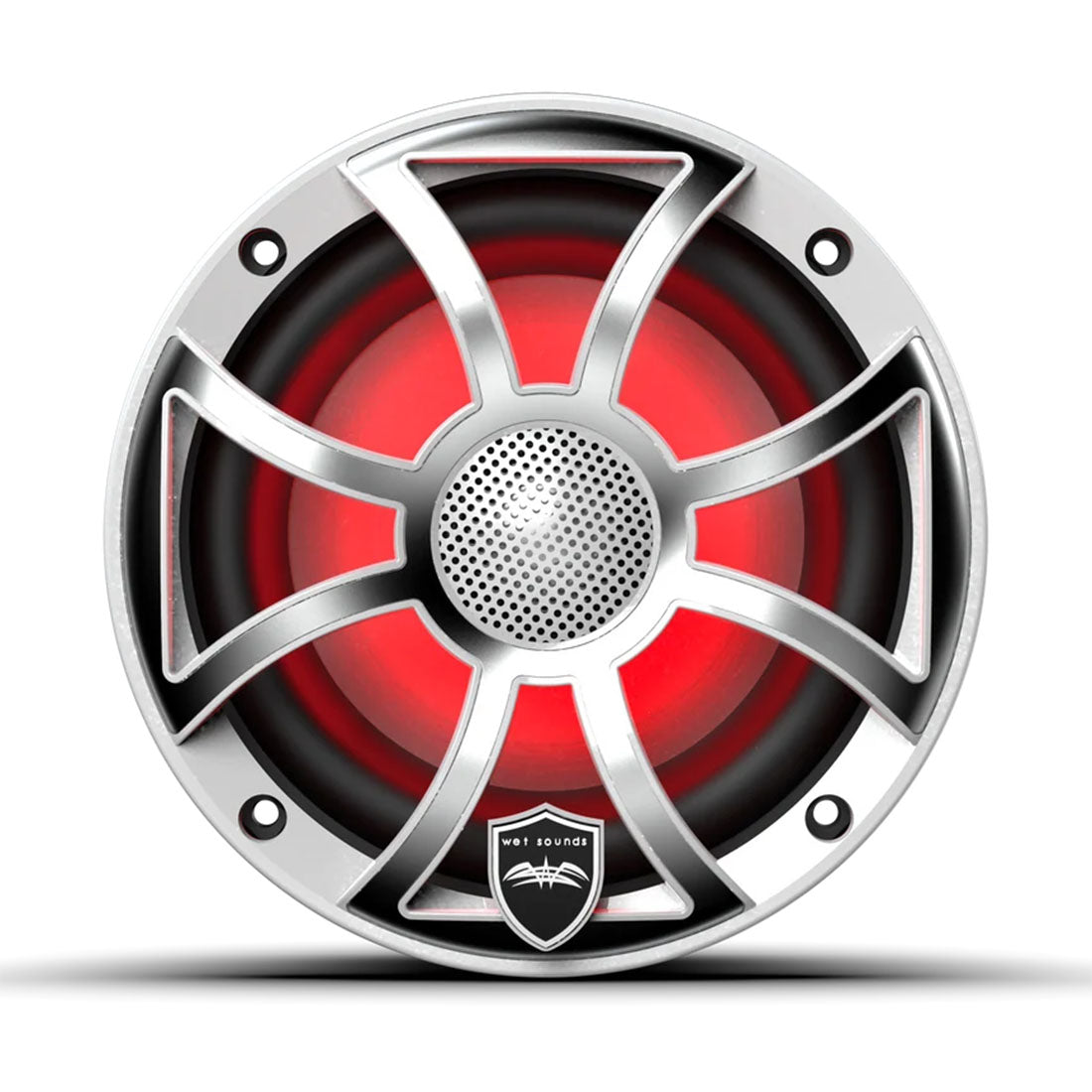 Wet Sounds REVO6-XS-W-SSV3 6.5" Marine Speaker with RBG Lights - White Stainless Steel - Pair