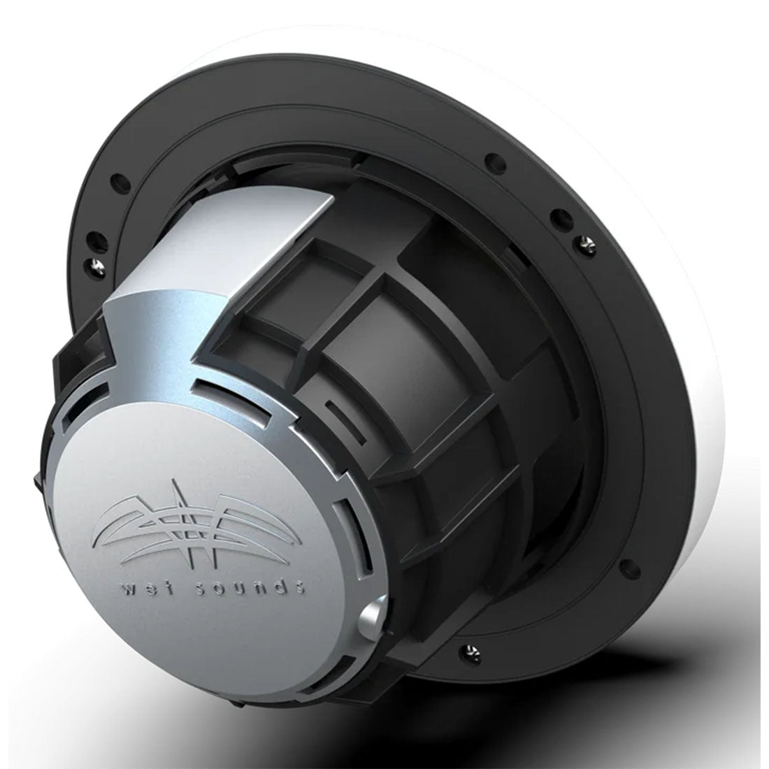 Wet Sounds REVO6-XS-W-SSV3 6.5" Marine Speaker with RBG Lights - White Stainless Steel - Pair