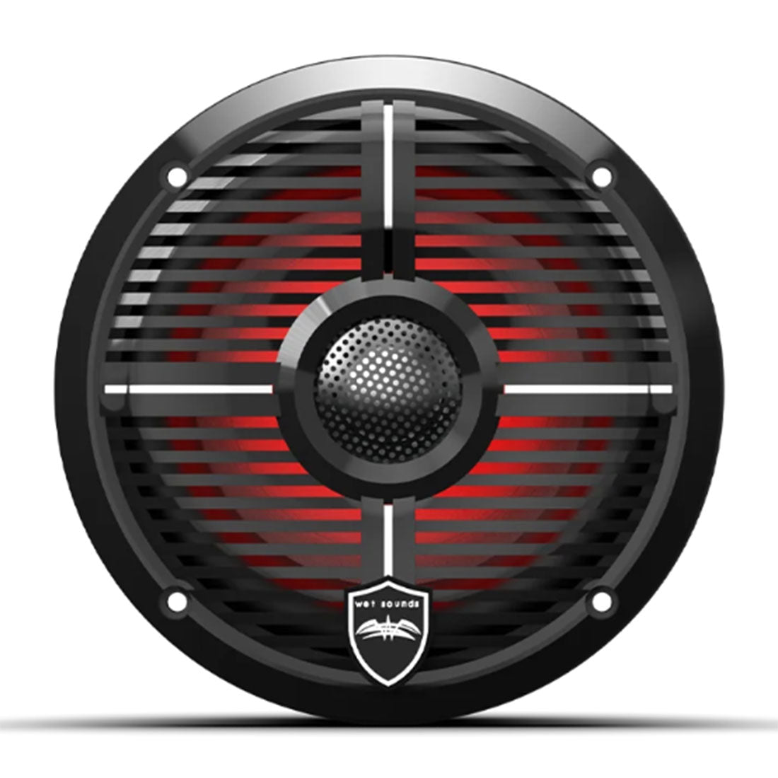 Wet Sounds REVO6-XW-BV3 6.5" Coaxial Marine Speakers with RBG LED Lights - Black - Pair