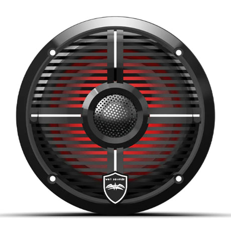Wet Sounds REVO6-XW-BV3 6.5" Coaxial Marine Speakers with RBG LED Lights - Black - Pair