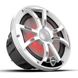 Wet Sounds REVO8-XS-SV3 8" Marine Speakers with RBG Lights - White Stainless Steel - Pair