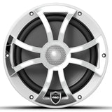 Wet Sounds REVO8-XS-SV3 8" Marine Speakers with RBG Lights - White Stainless Steel - Pair