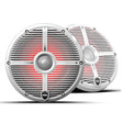Wet Sounds REVO8-XW-WV3 8" Coaxial Marine Speakers with RBG LED Lights - White - Pair