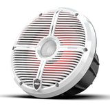 Wet Sounds REVO8-XW-WV3 8" Coaxial Marine Speakers with RBG LED Lights - White - Pair
