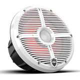 Wet Sounds REVO8-XW-WV3 8" Coaxial Marine Speakers with RBG LED Lights - White - Pair