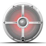 Wet Sounds REVO8-XW-WV3 8" Coaxial Marine Speakers with RBG LED Lights - White - Pair