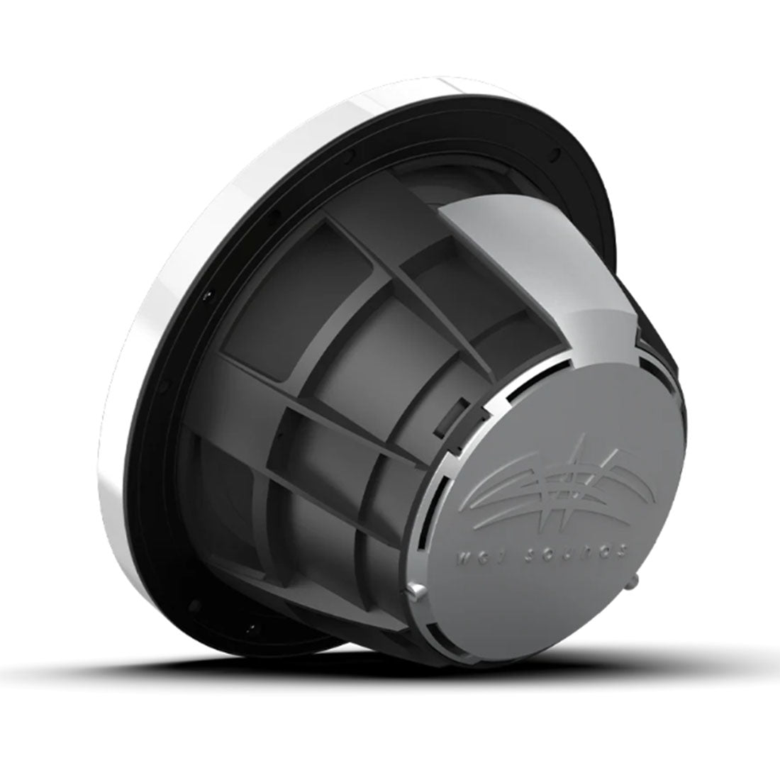 Wet Sounds REVO8-XW-WV3 8" Coaxial Marine Speakers with RBG LED Lights - White - Pair