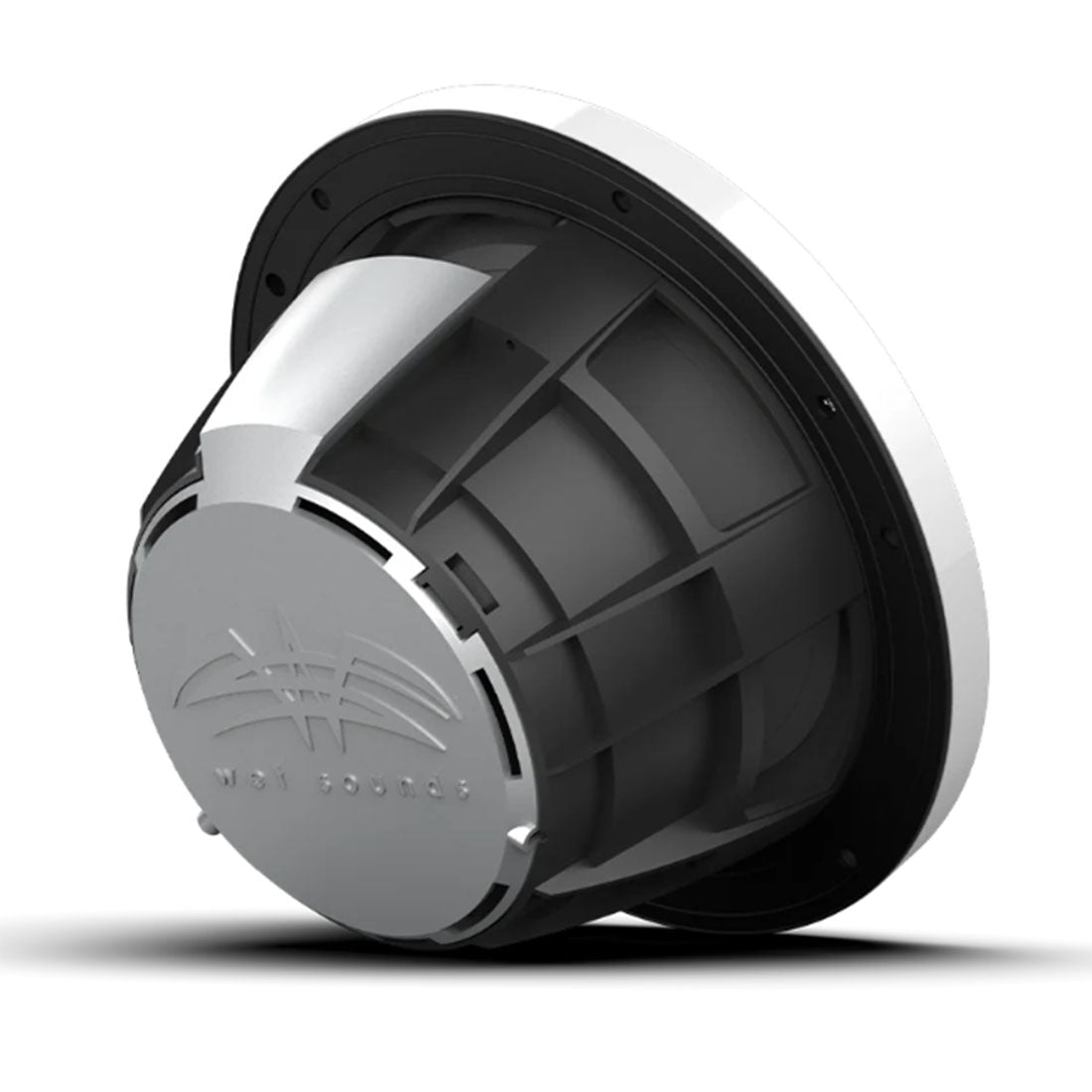 Wet Sounds REVO8-XW-WV3 8" Coaxial Marine Speakers with RBG LED Lights - White - Pair