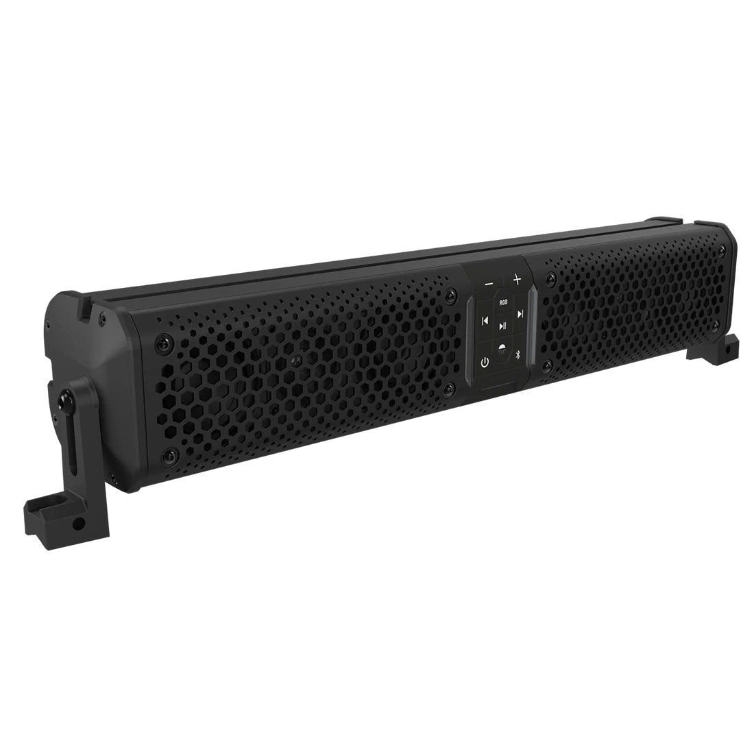 Wet Sounds STEALTHXT6-B All-In-One 6-Speaker Amplified Outdoor Soundbar with RGB Lights