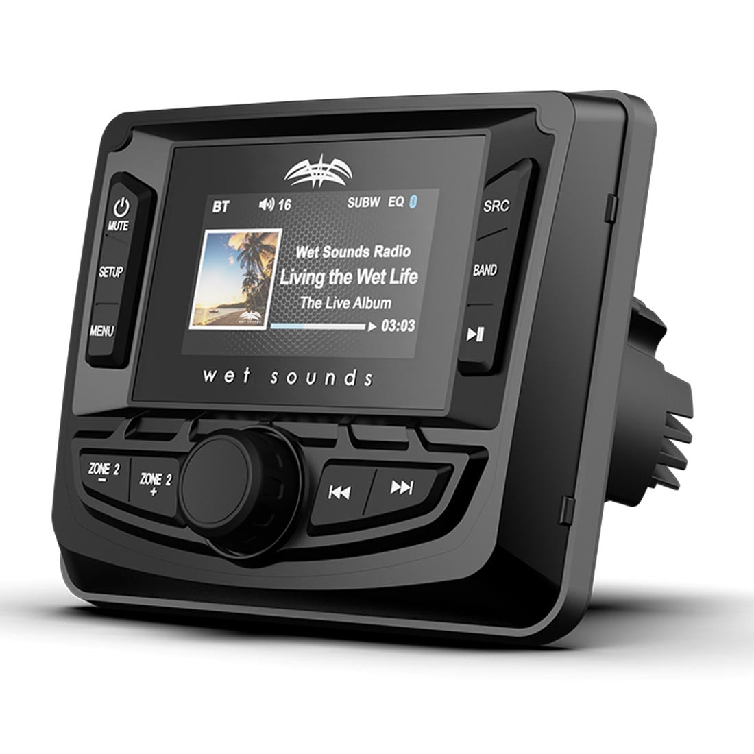 Wet Sounds WS-MC-2 SiriusXM-Ready Marine Digital Media Receiver with Bluetooth