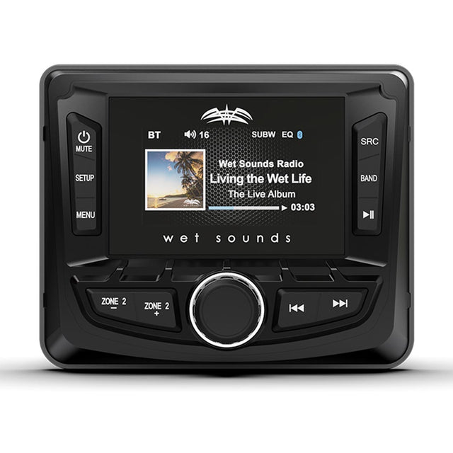 Wet Sounds WS-MC-2 SiriusXM-Ready Marine Digital Media Receiver with Bluetooth