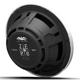 Wet Sounds ZERO10S4XZ-W 10" 4-Ohm High-Output Shallow Mount Marine Subwoofer Enclosure - White Grille - Each